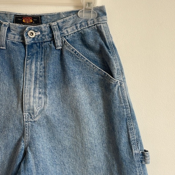 90s Carpenter Jeans 7/8 Blue Straight Route66 Y2K Skate Loose Grunge Alt Norm - Picture 5 of 13